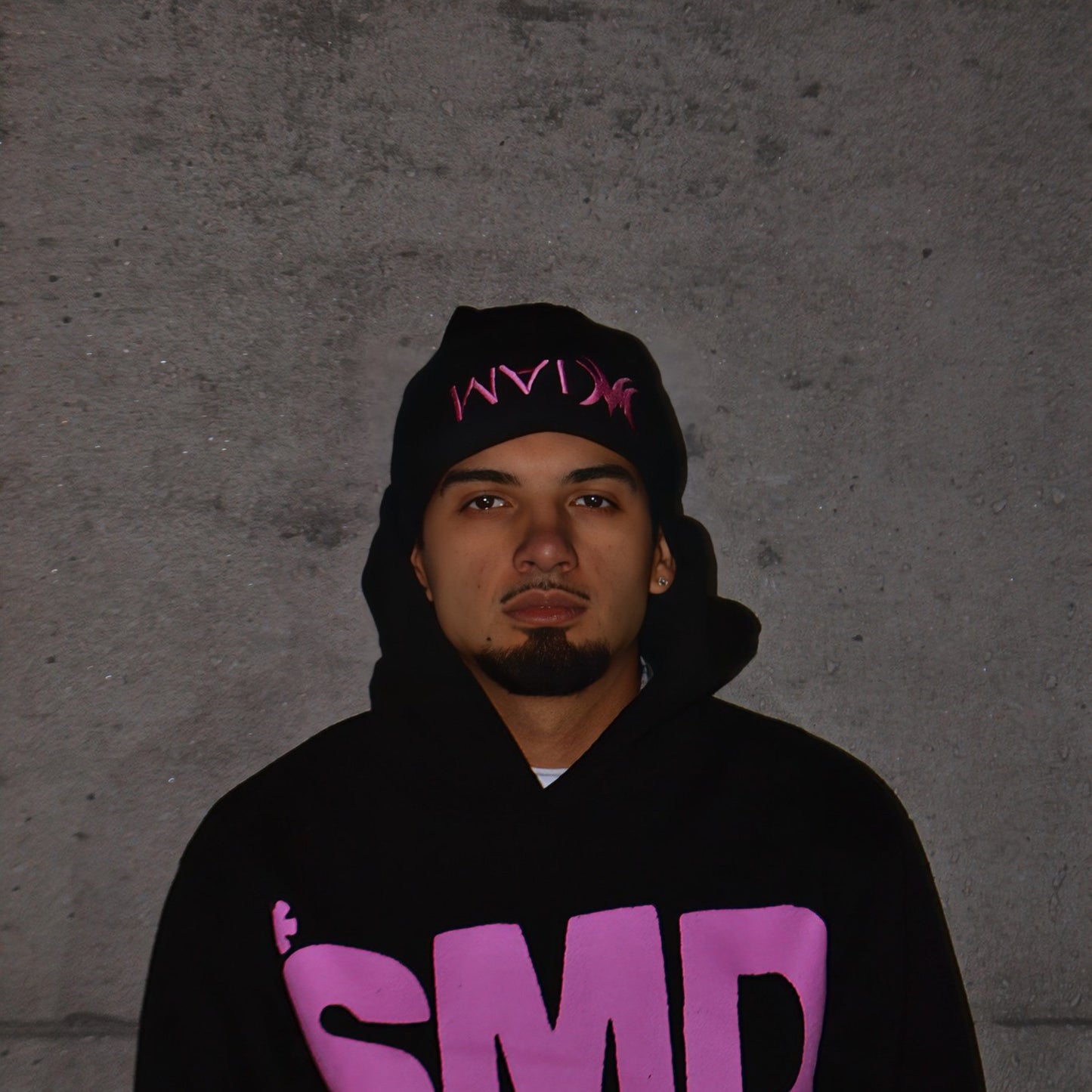 "IAM" PINK BEANIE