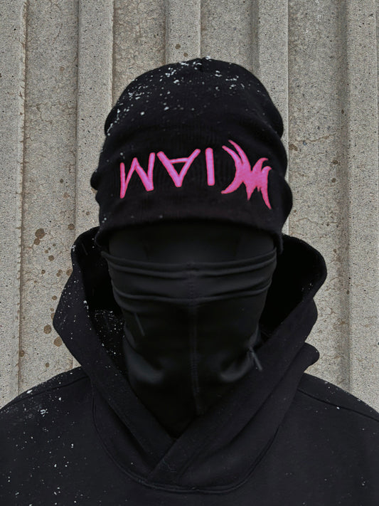 "IAM" PINK BEANIE